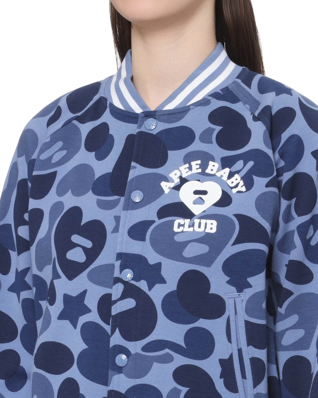 Printed varsity jacket