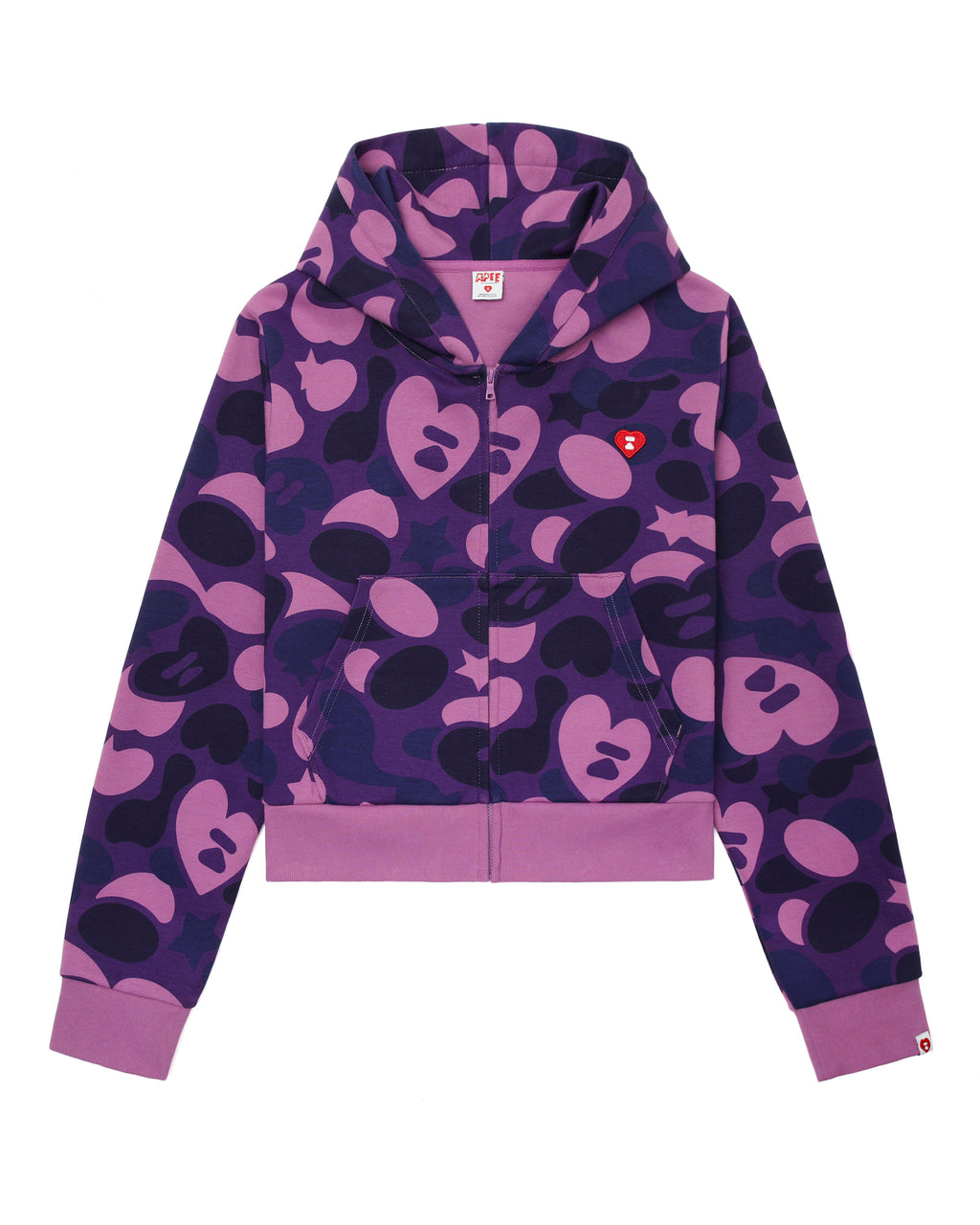 Camo zip-up hoodie