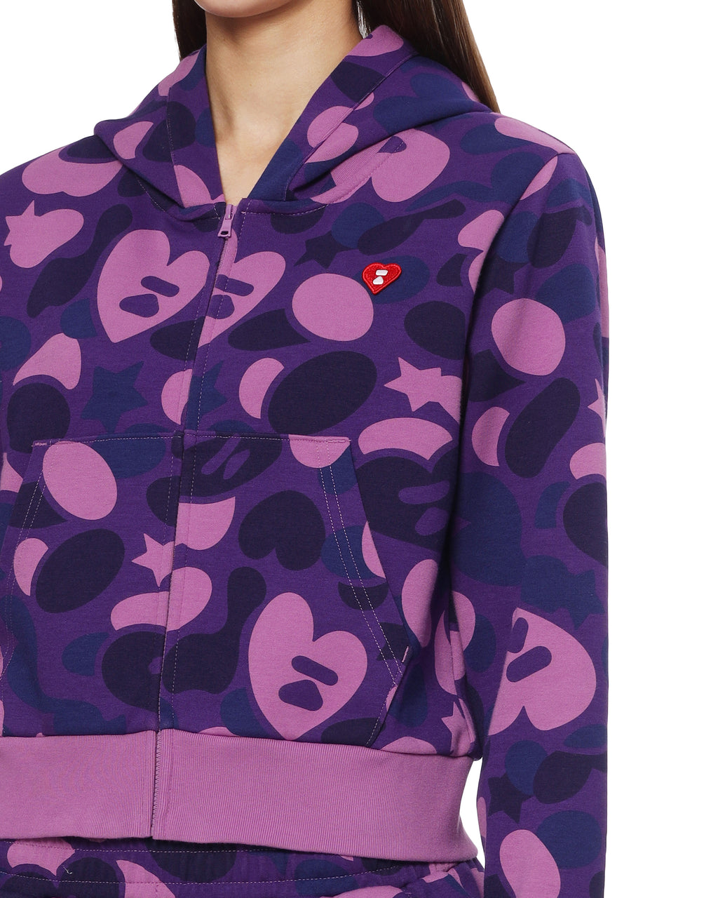 Camo zip-up hoodie
