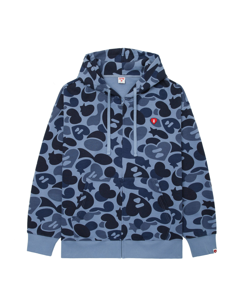 Camo zip-up hoodie