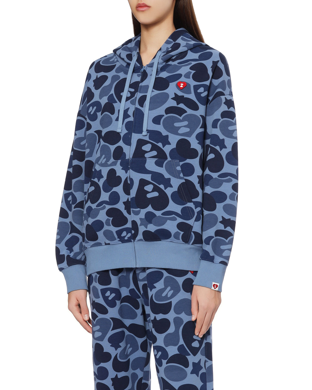 Camo zip-up hoodie