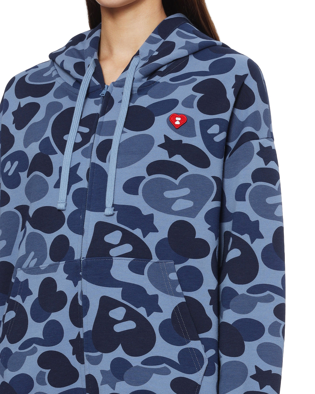 Camo zip-up hoodie
