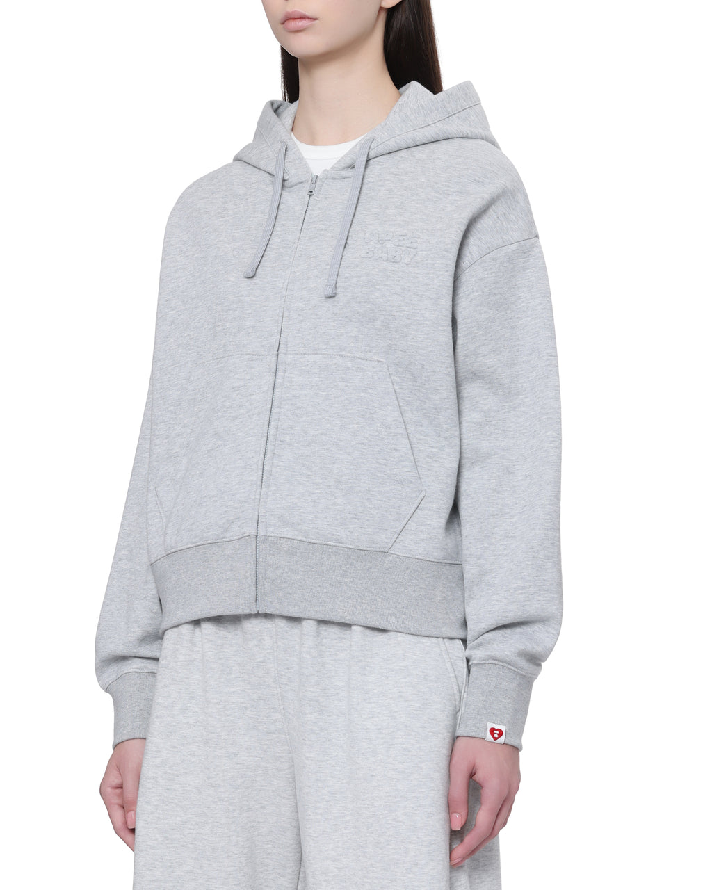 Zip through hoodie