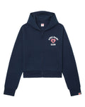 Hooded zip-up jacket