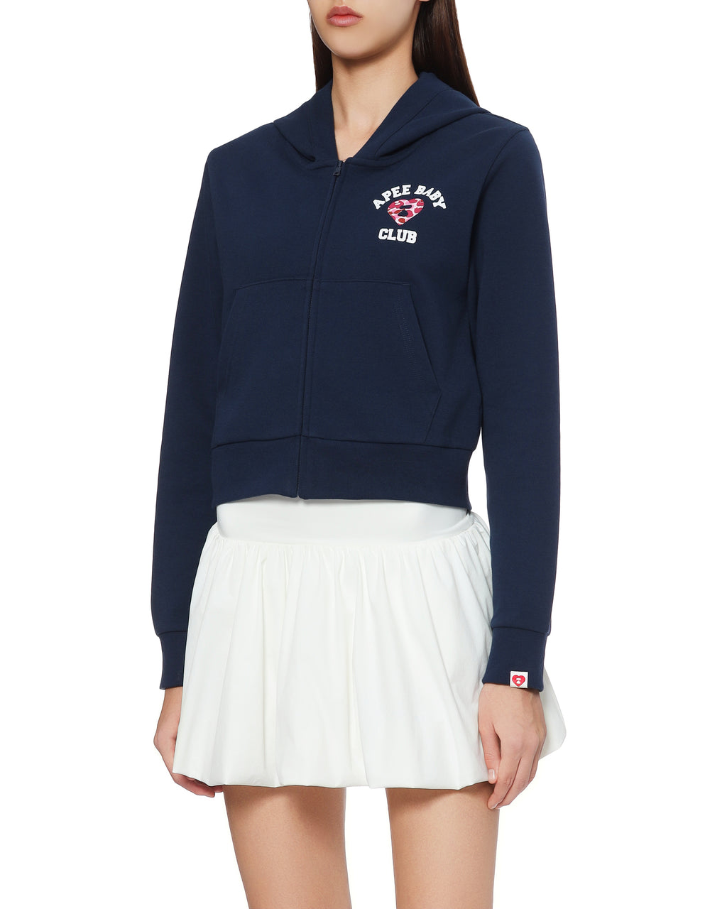 Hooded zip-up jacket