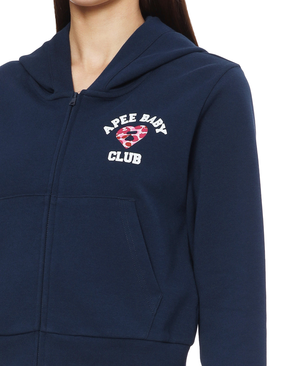 Hooded zip-up jacket