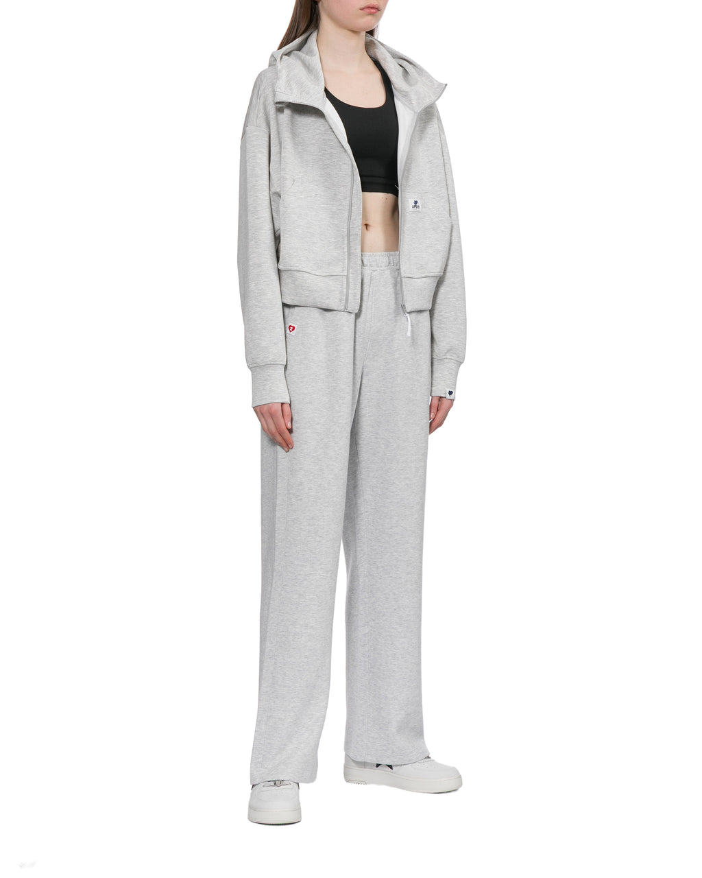 Hooded zip-up jacket