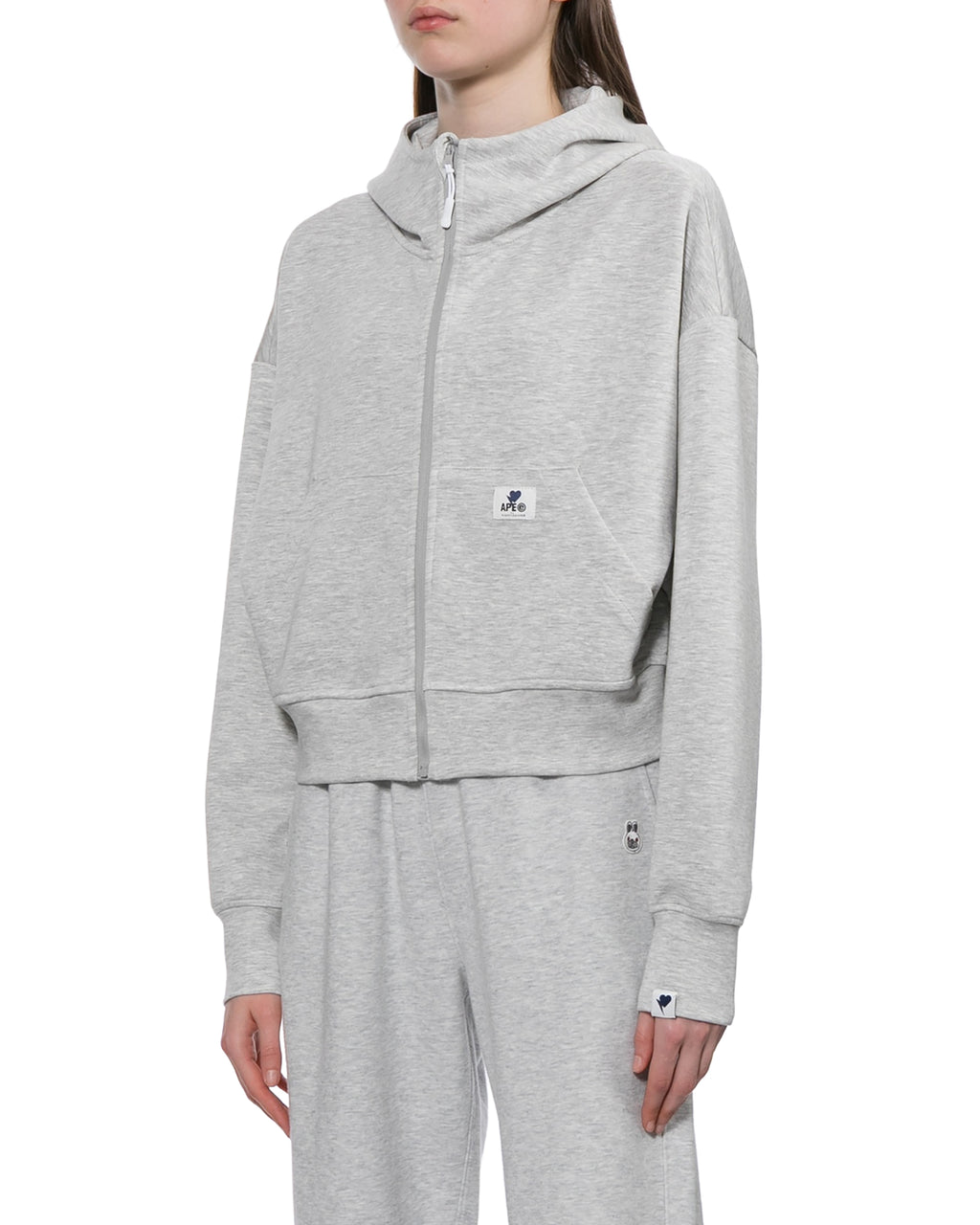 Hooded zip-up jacket