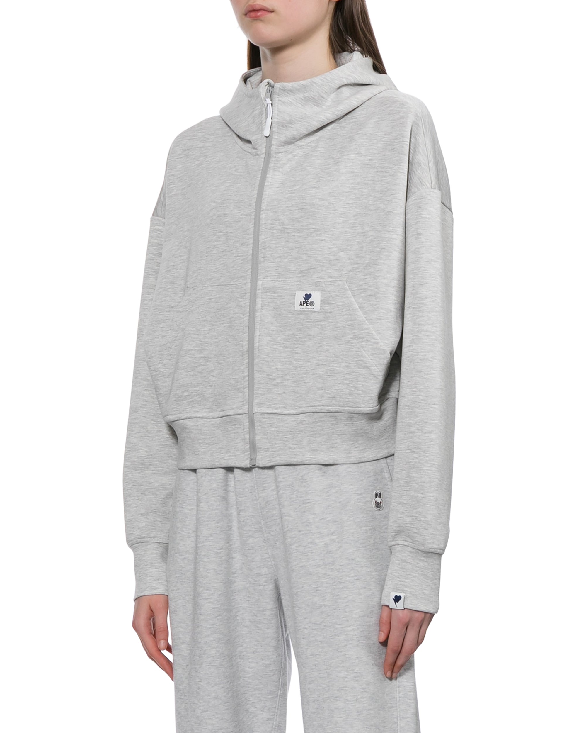 Hooded zip-up jacket