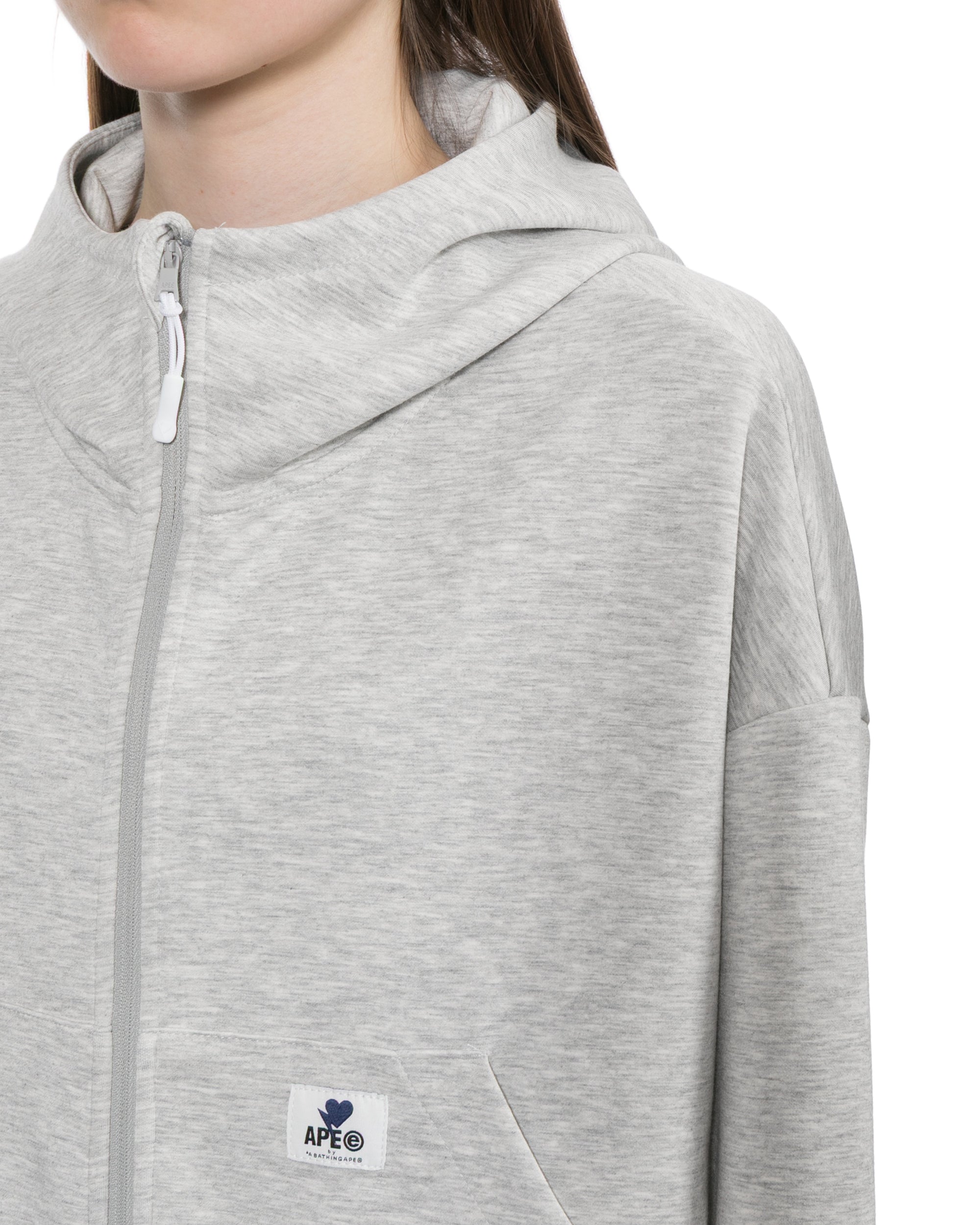 Hooded zip-up jacket