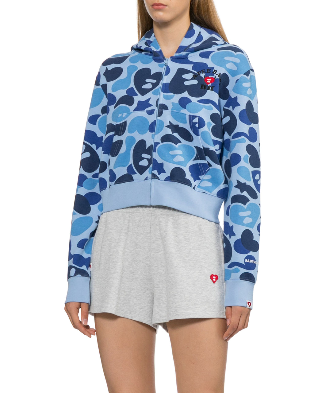 X BABYMONSTER ABC Multi Camo Zip Up Hoodie