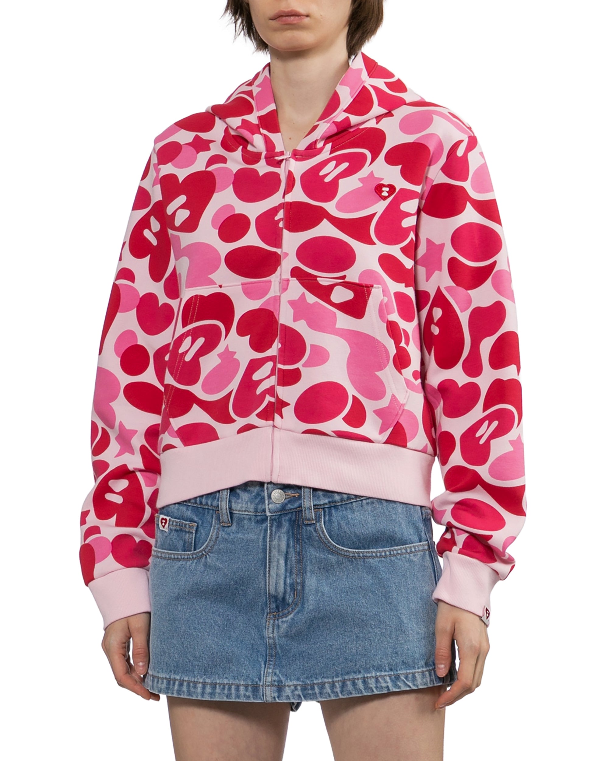 Camo zip up hoodie