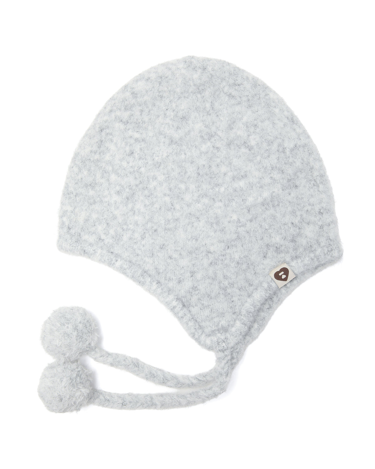 Pom pom tie beanie