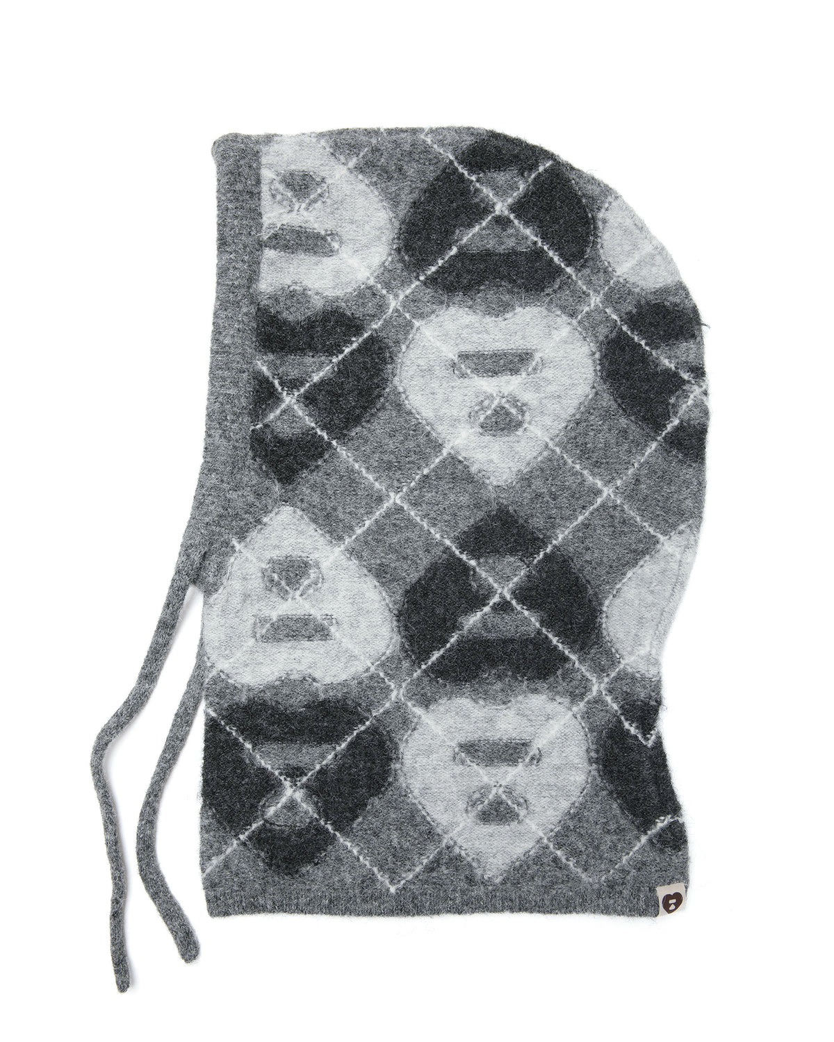 Heart jacquard balaclava