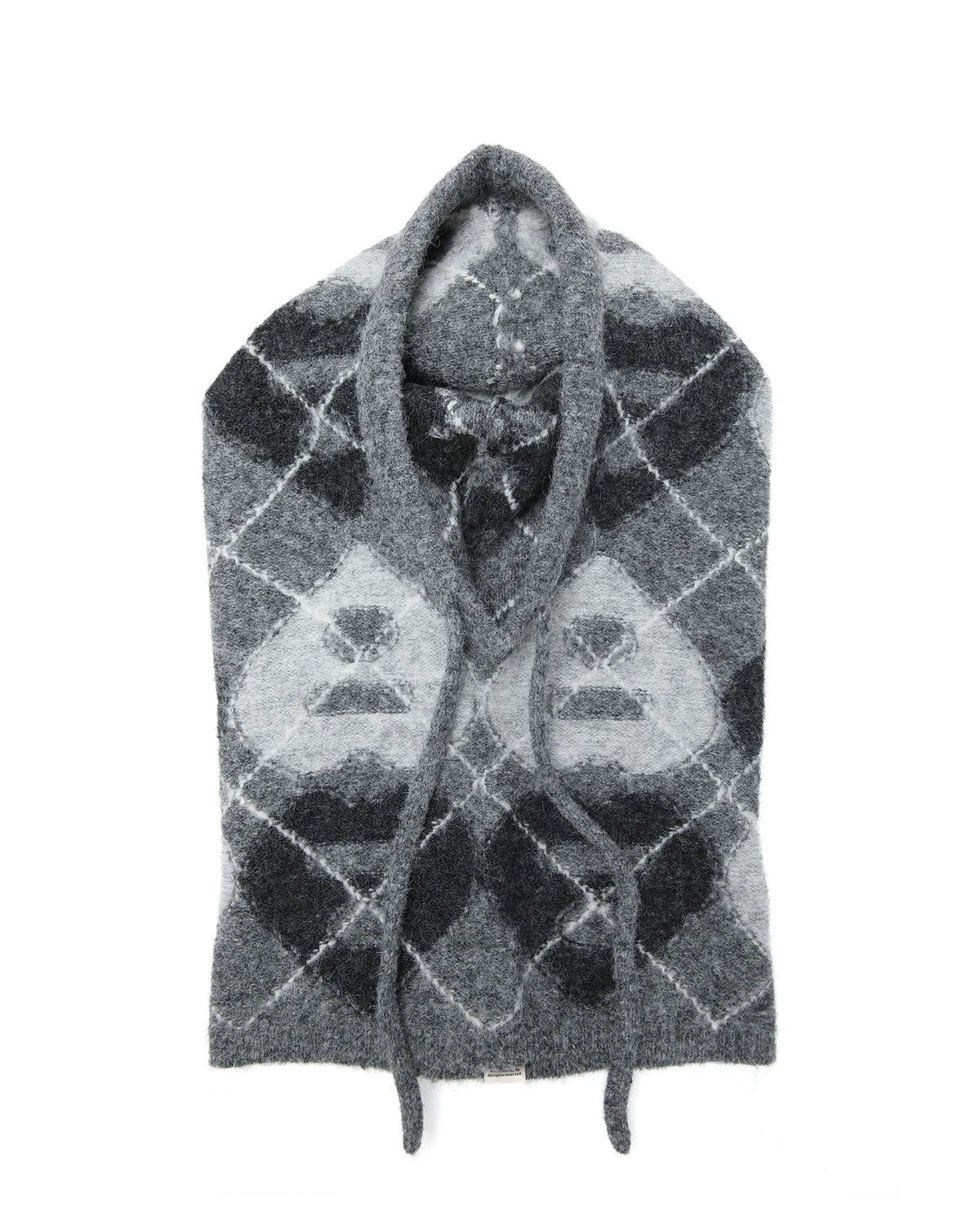 Heart jacquard balaclava