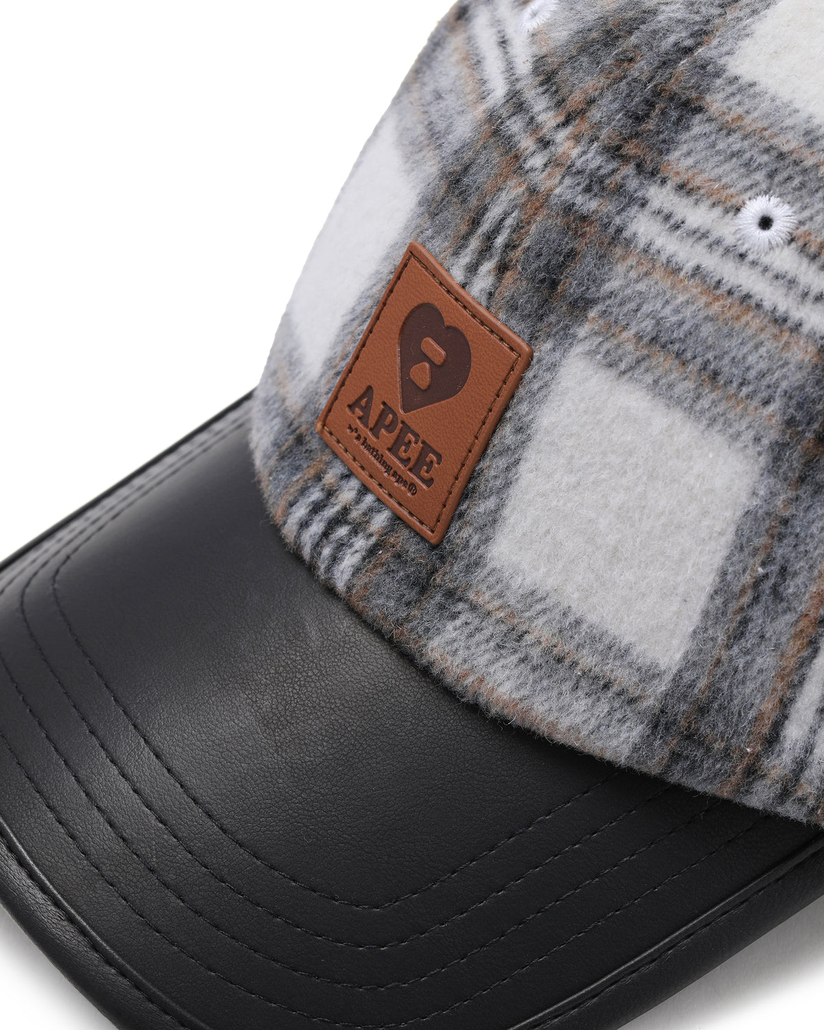 Plaid baseball cap