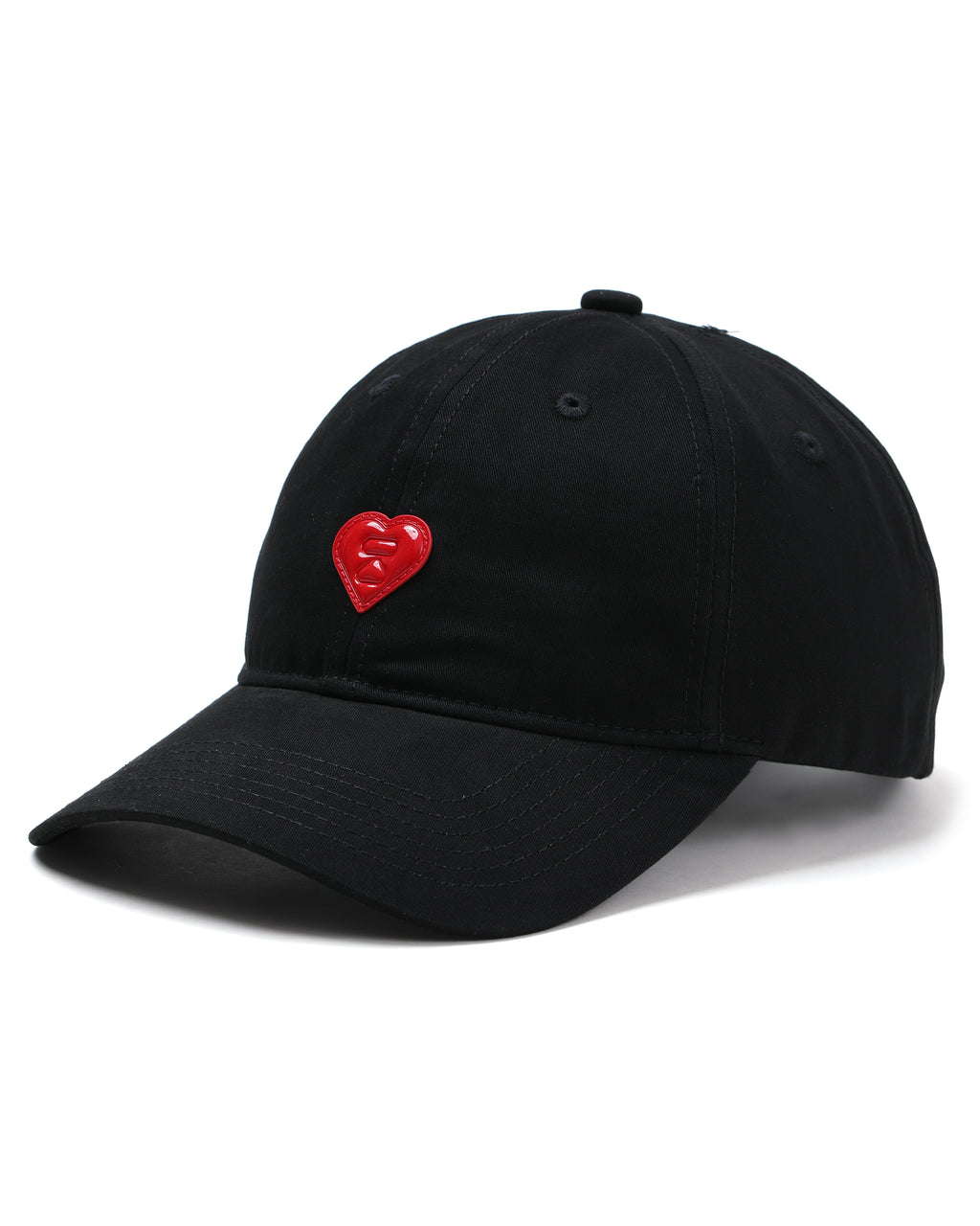 Heart logo patch cap
