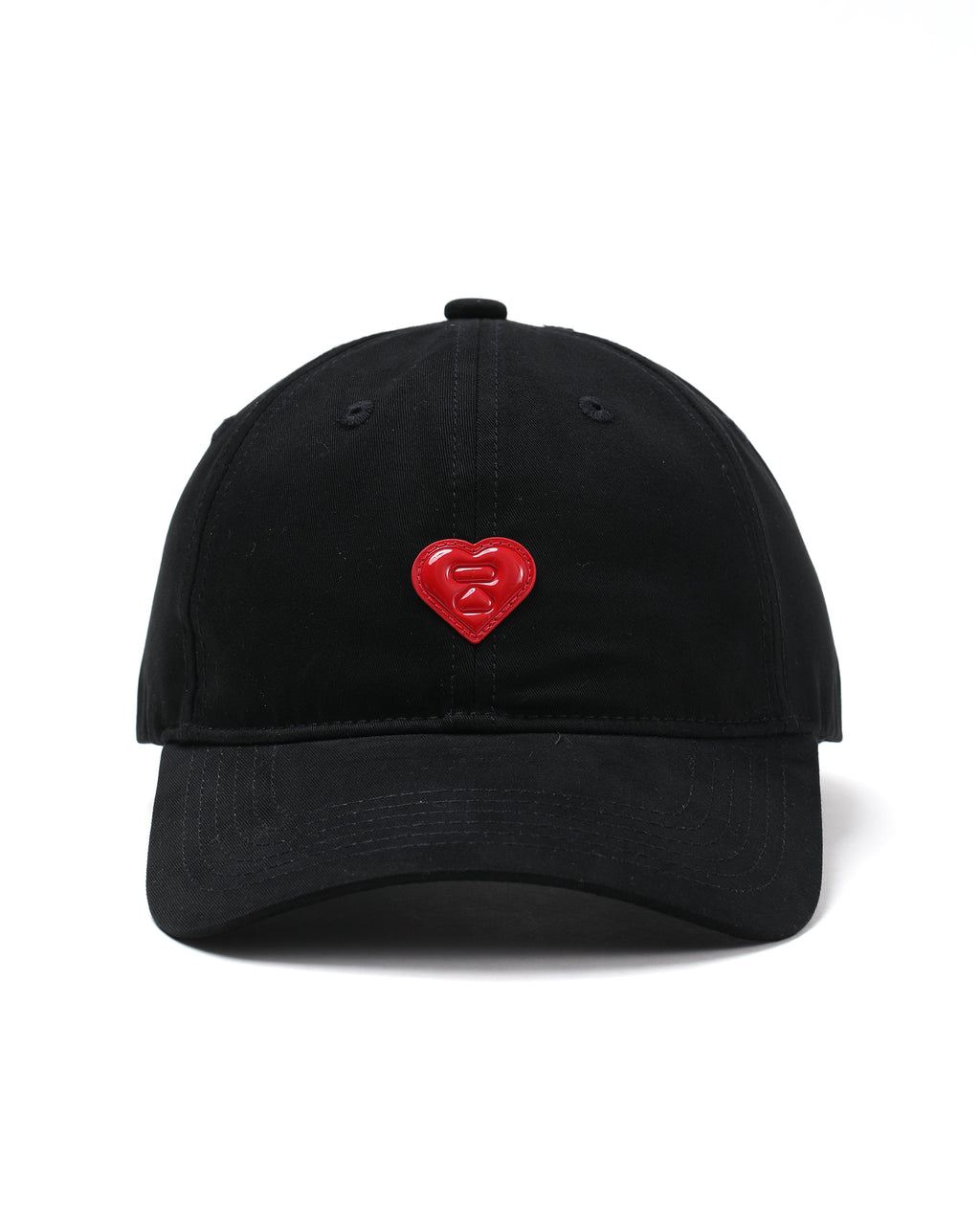 Heart logo patch cap