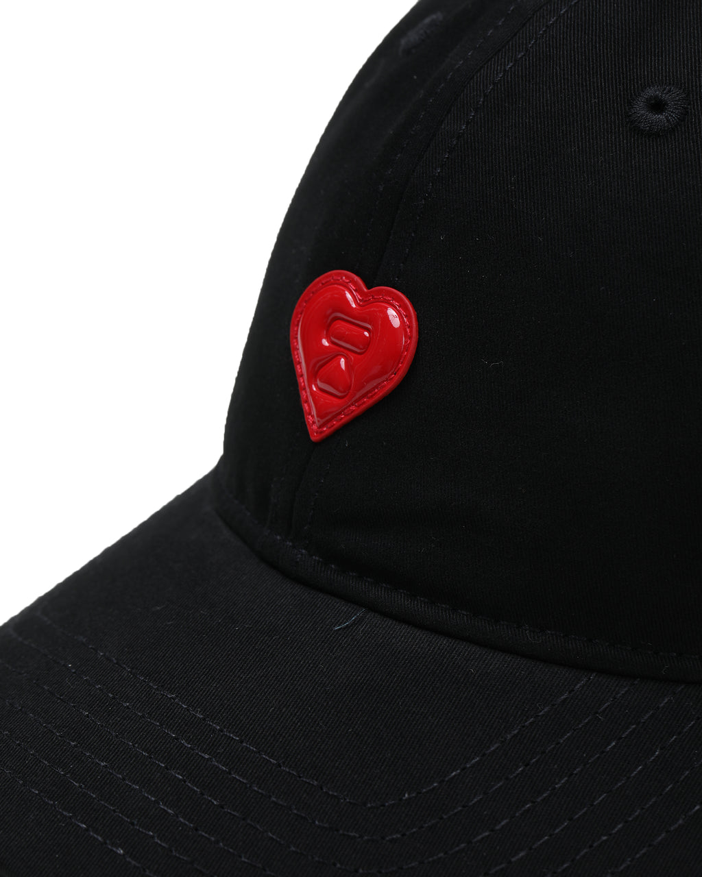 Heart logo patch cap