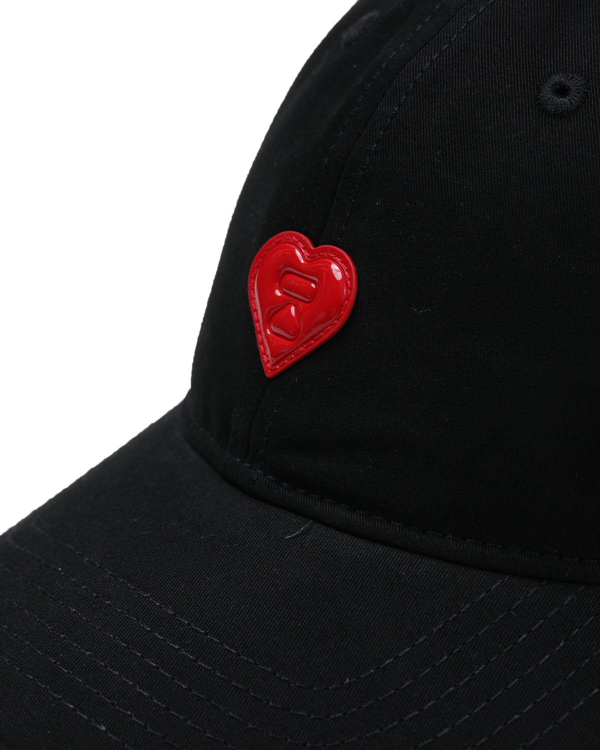 Heart logo patch cap