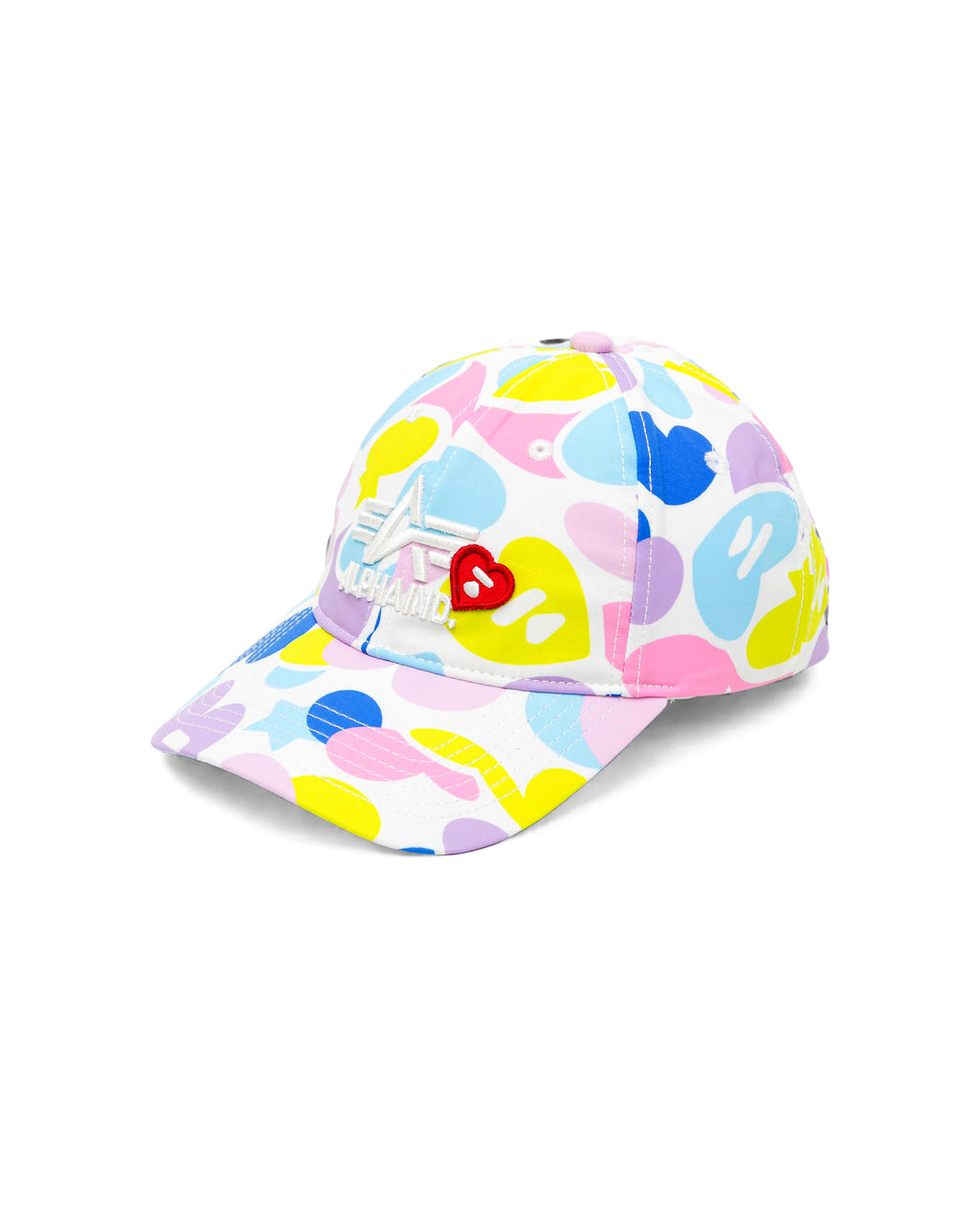 Heart logo camo cap