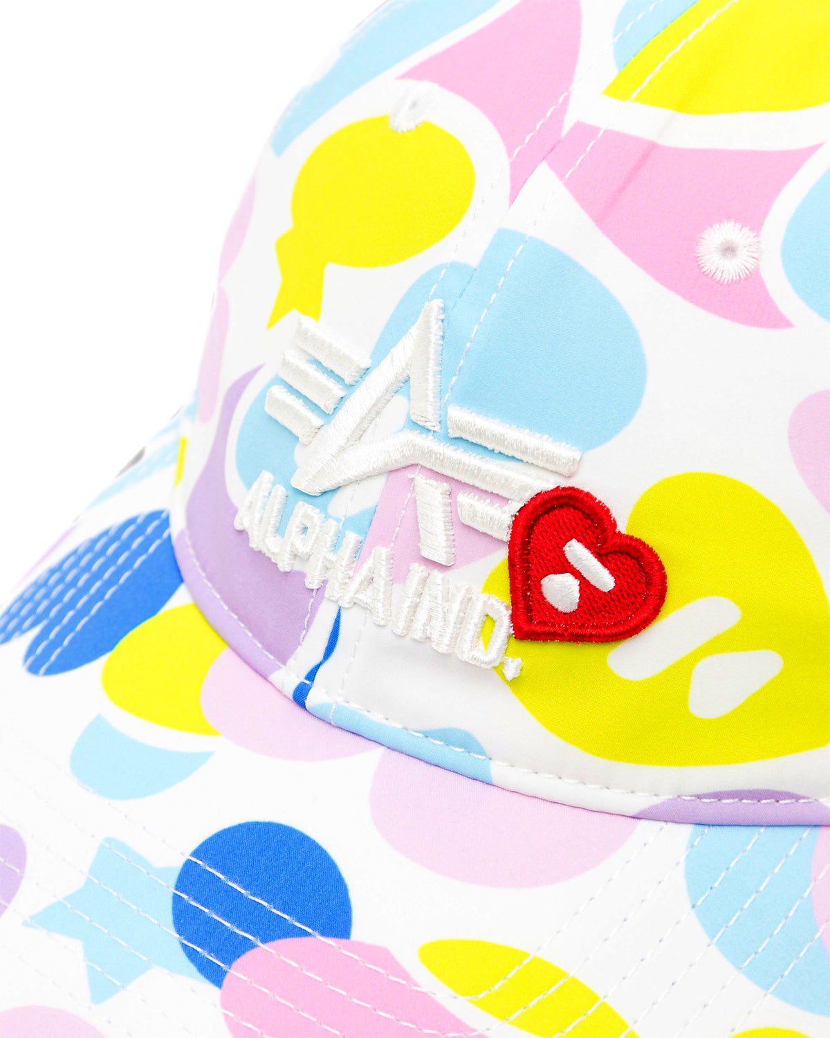 Heart logo camo cap