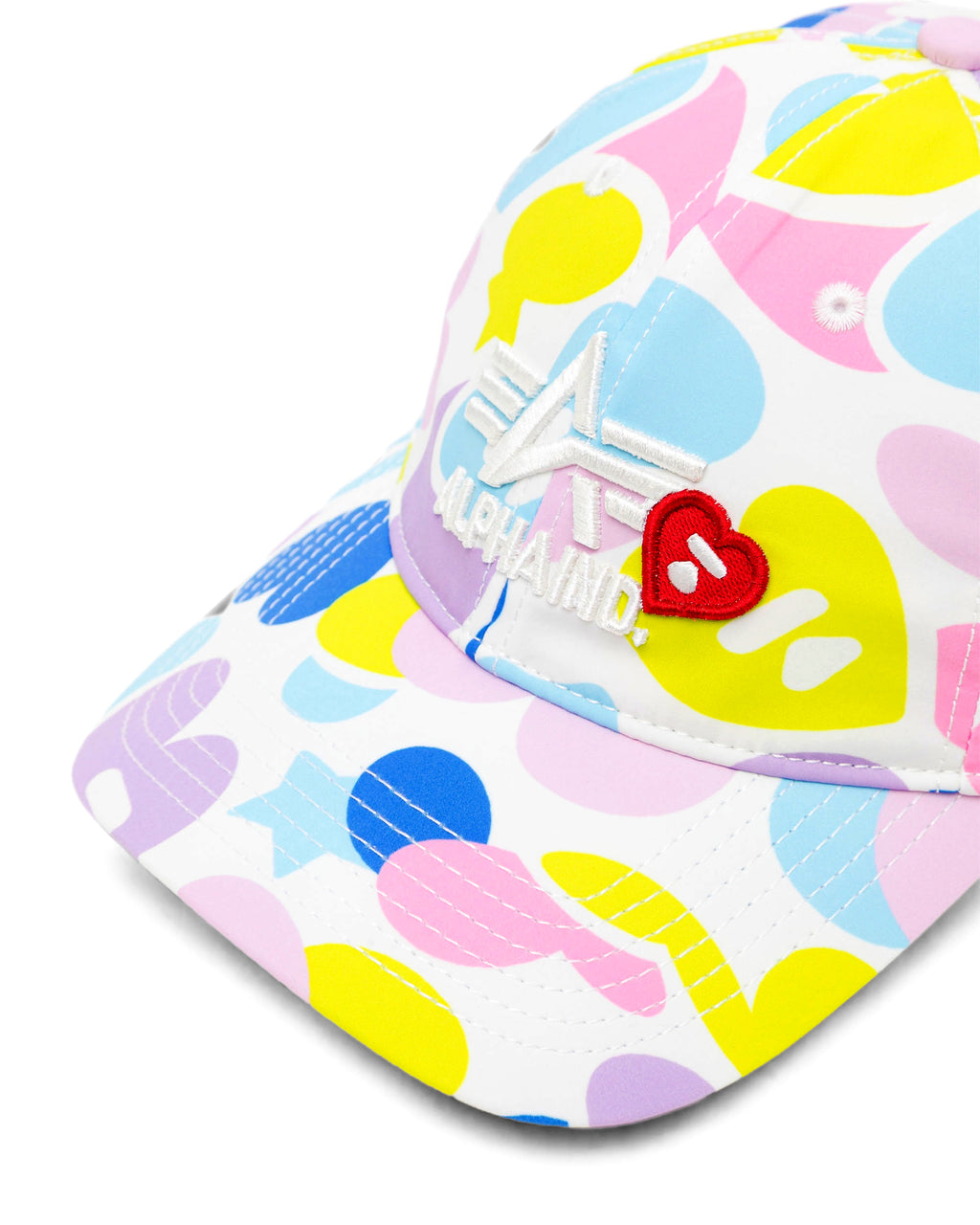 Heart logo camo cap