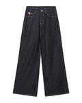 Logo wide-leg jeans