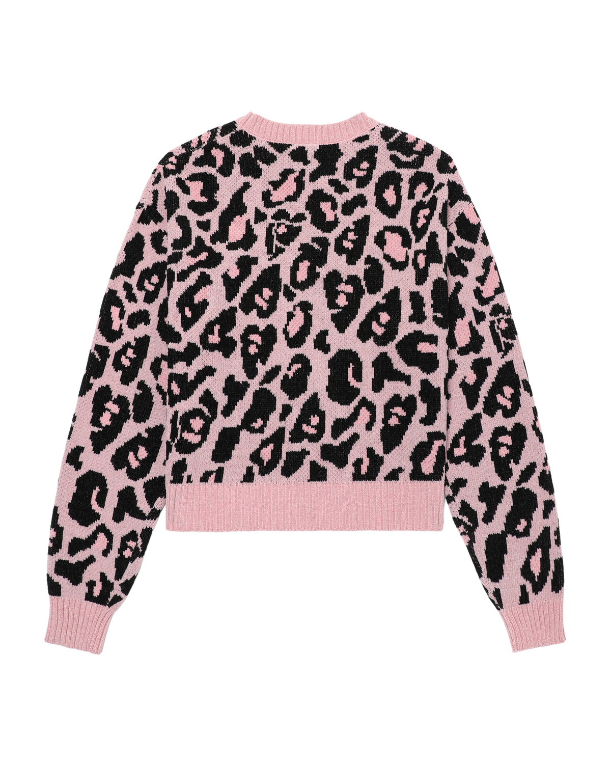 Crew neck leopard sweater