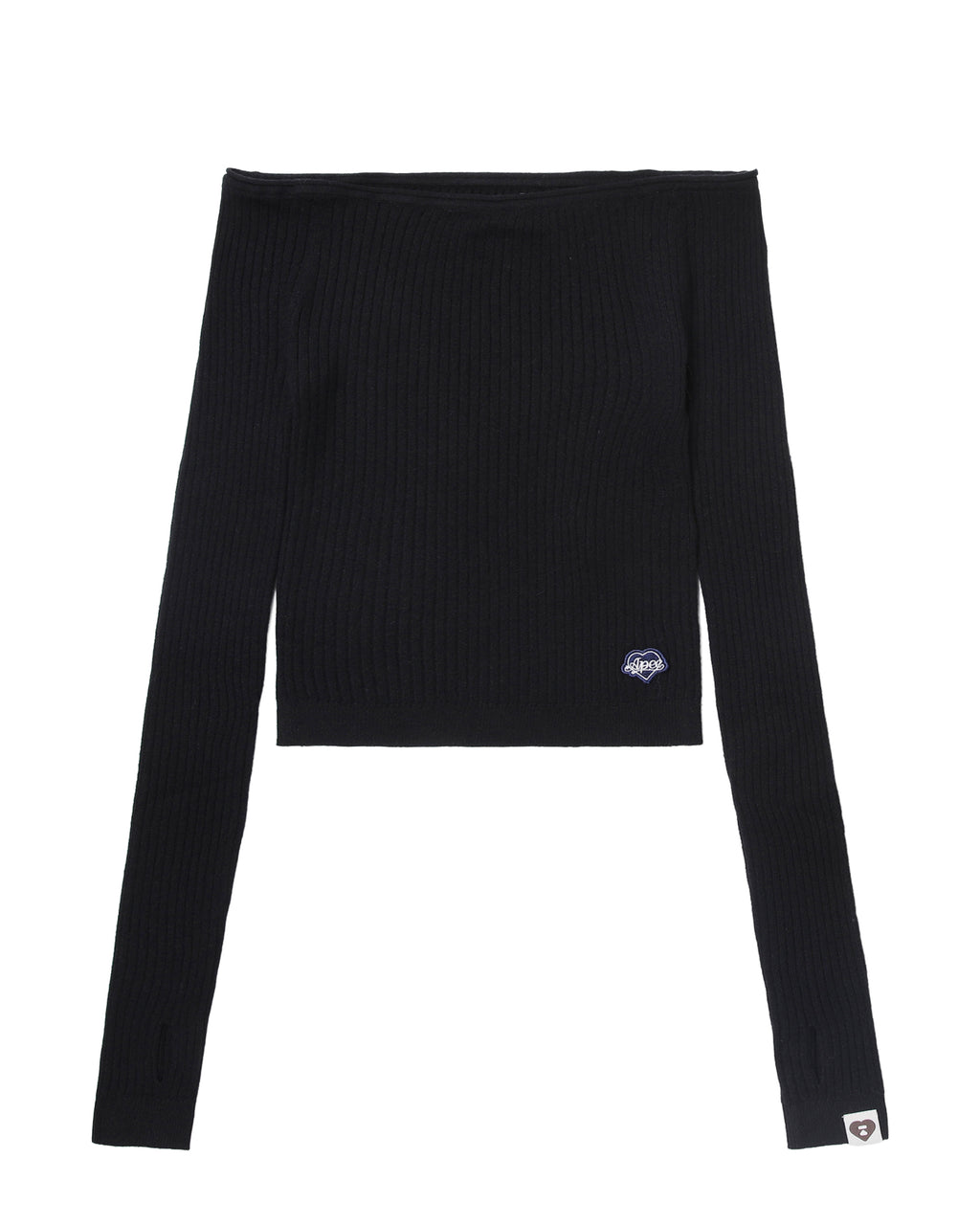 Off shoulder knitwear