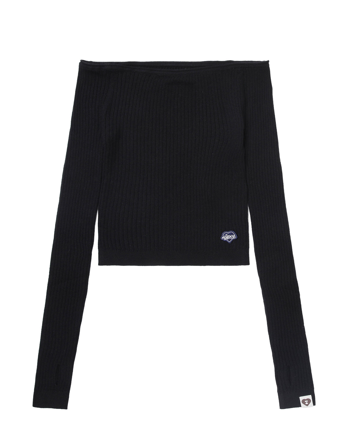Off shoulder knitwear