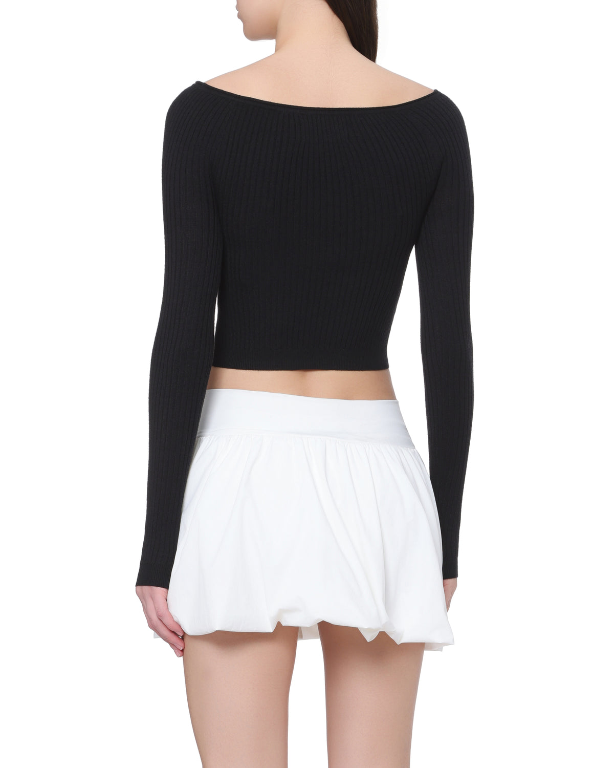 Off shoulder knitwear