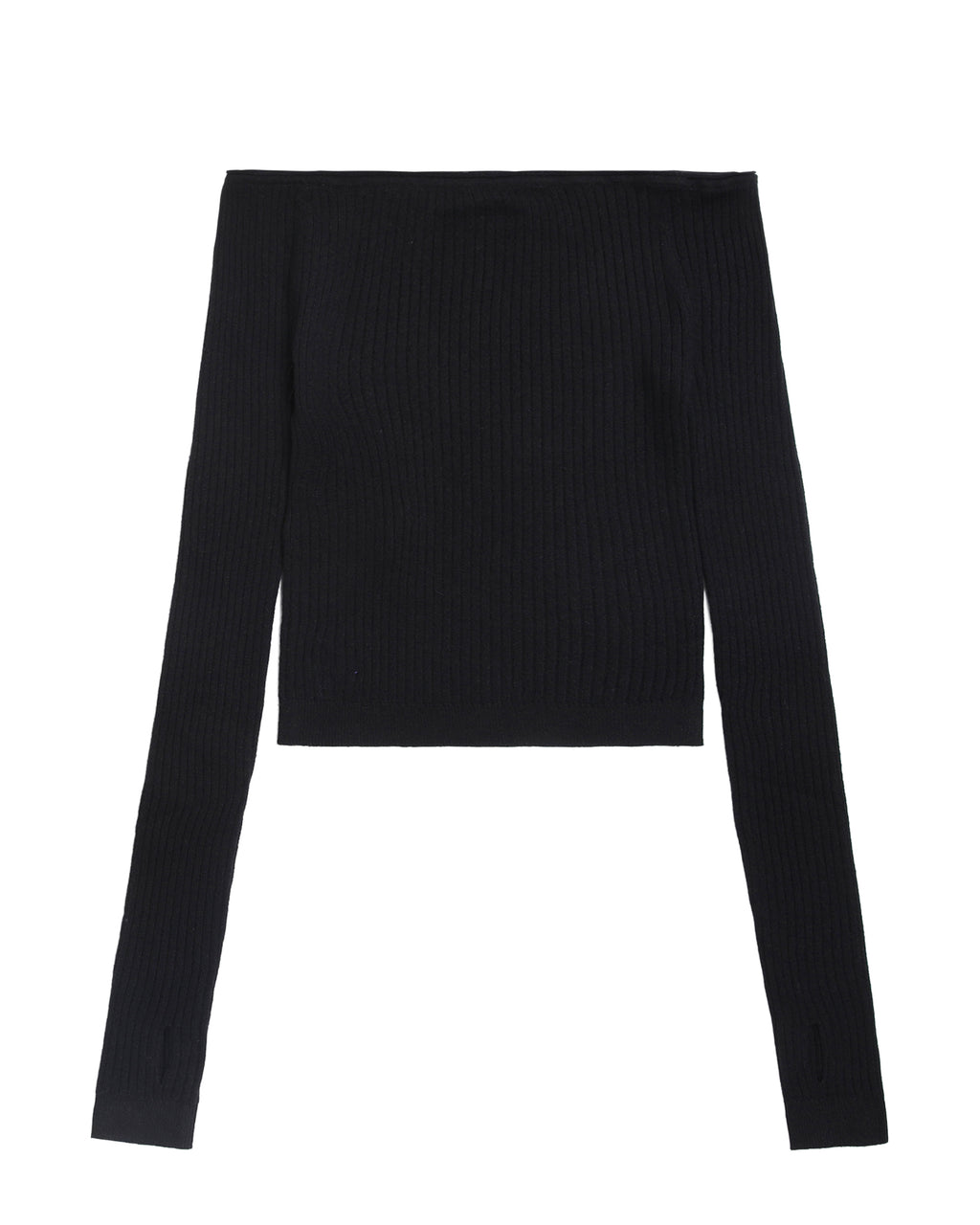 Off shoulder knitwear