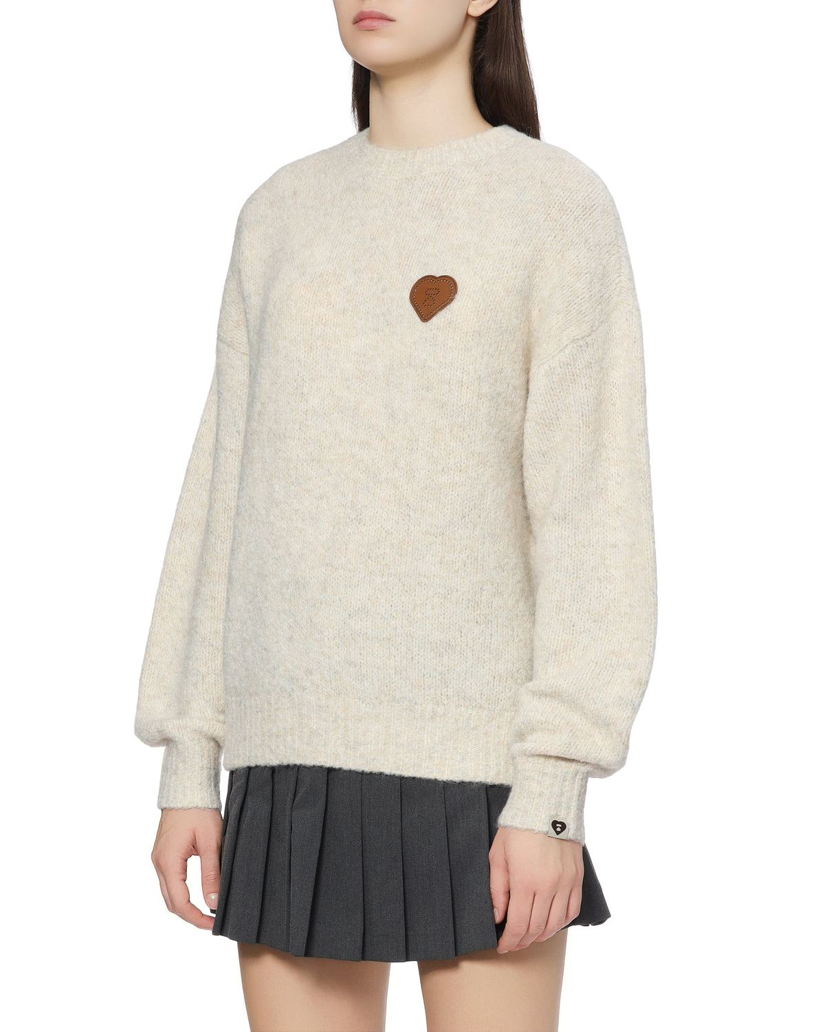 Heart-patch sweater