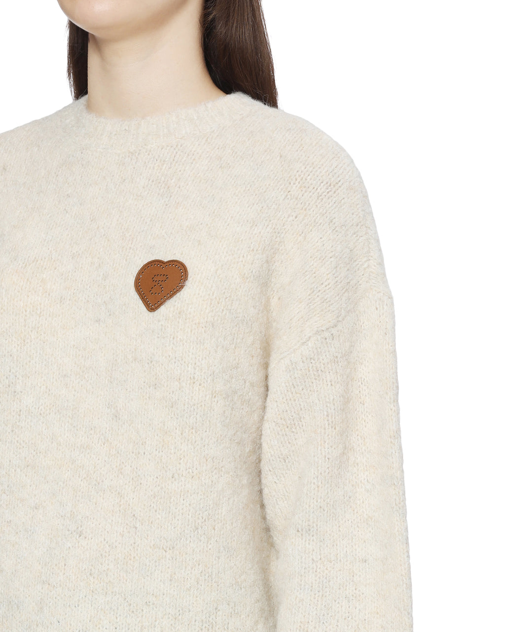 Heart-patch sweater