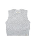 Cropped knit vest