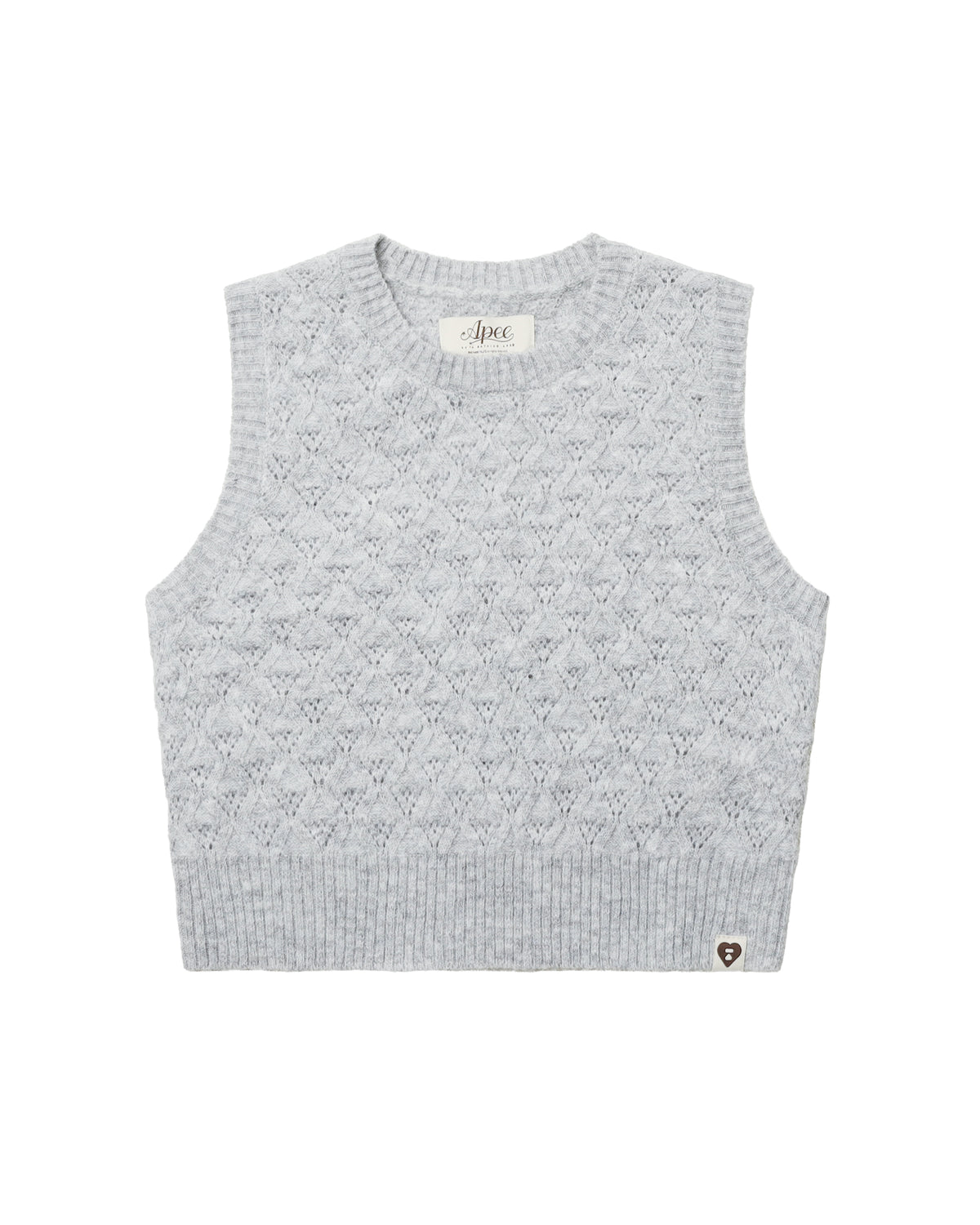 Cropped knit vest