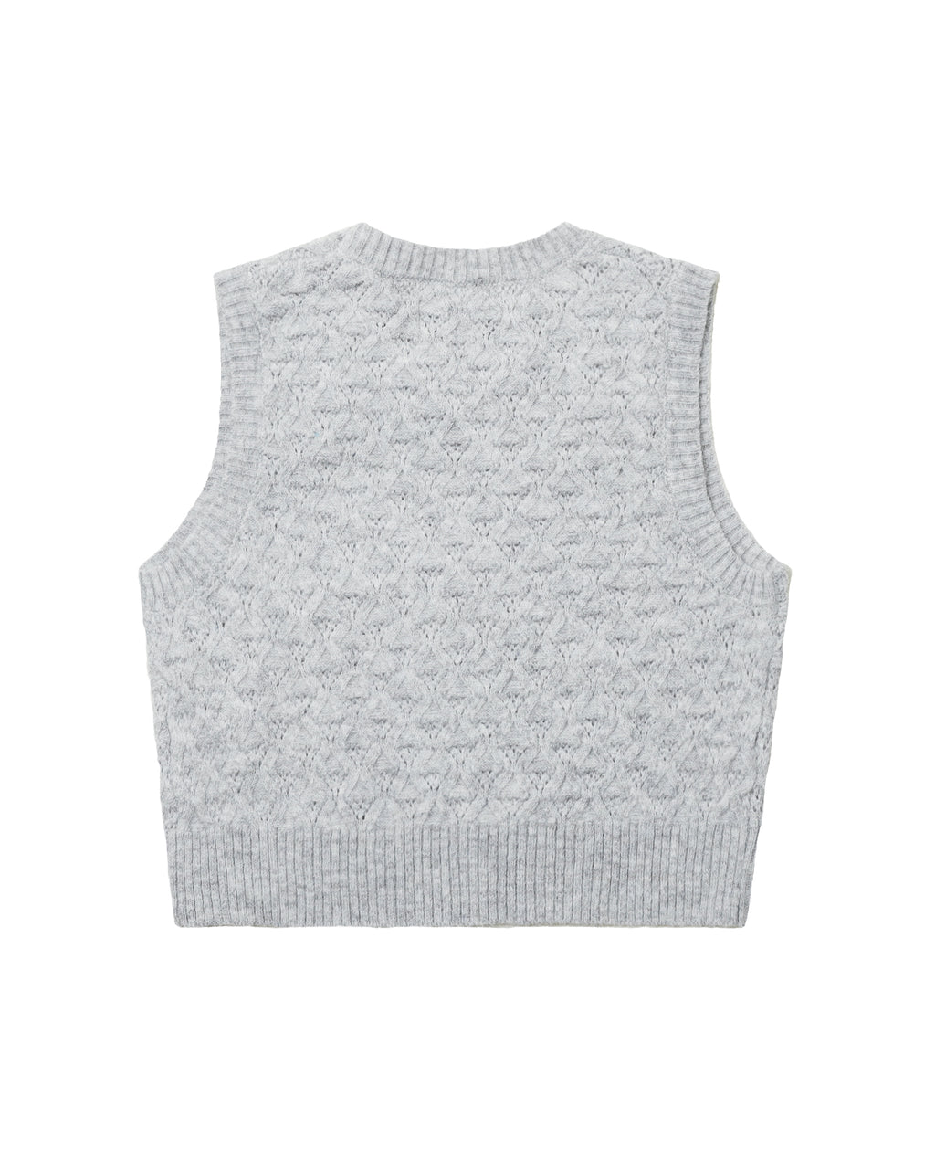Cropped knit vest