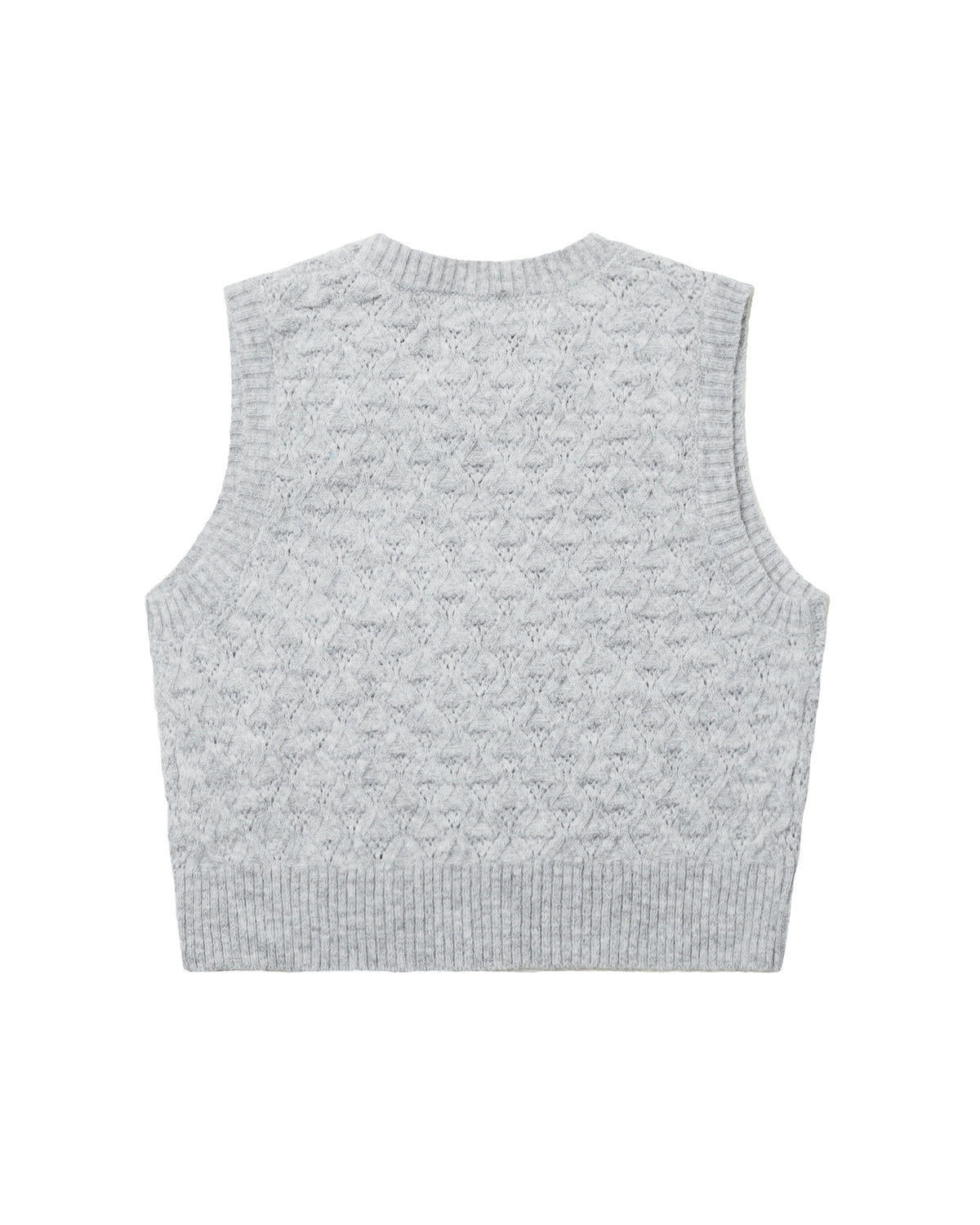 Cropped knit vest