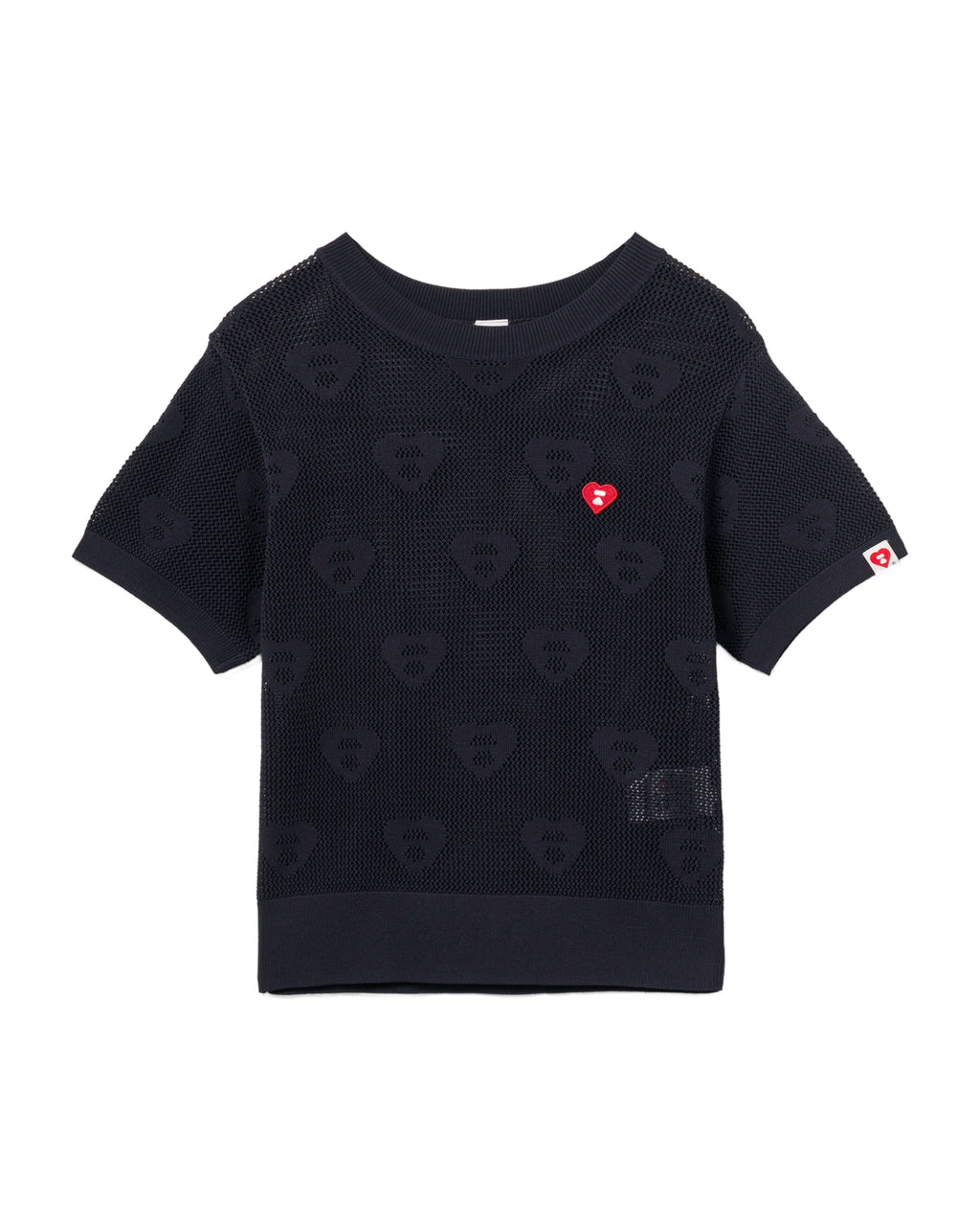 Moonface heart monogram sweater