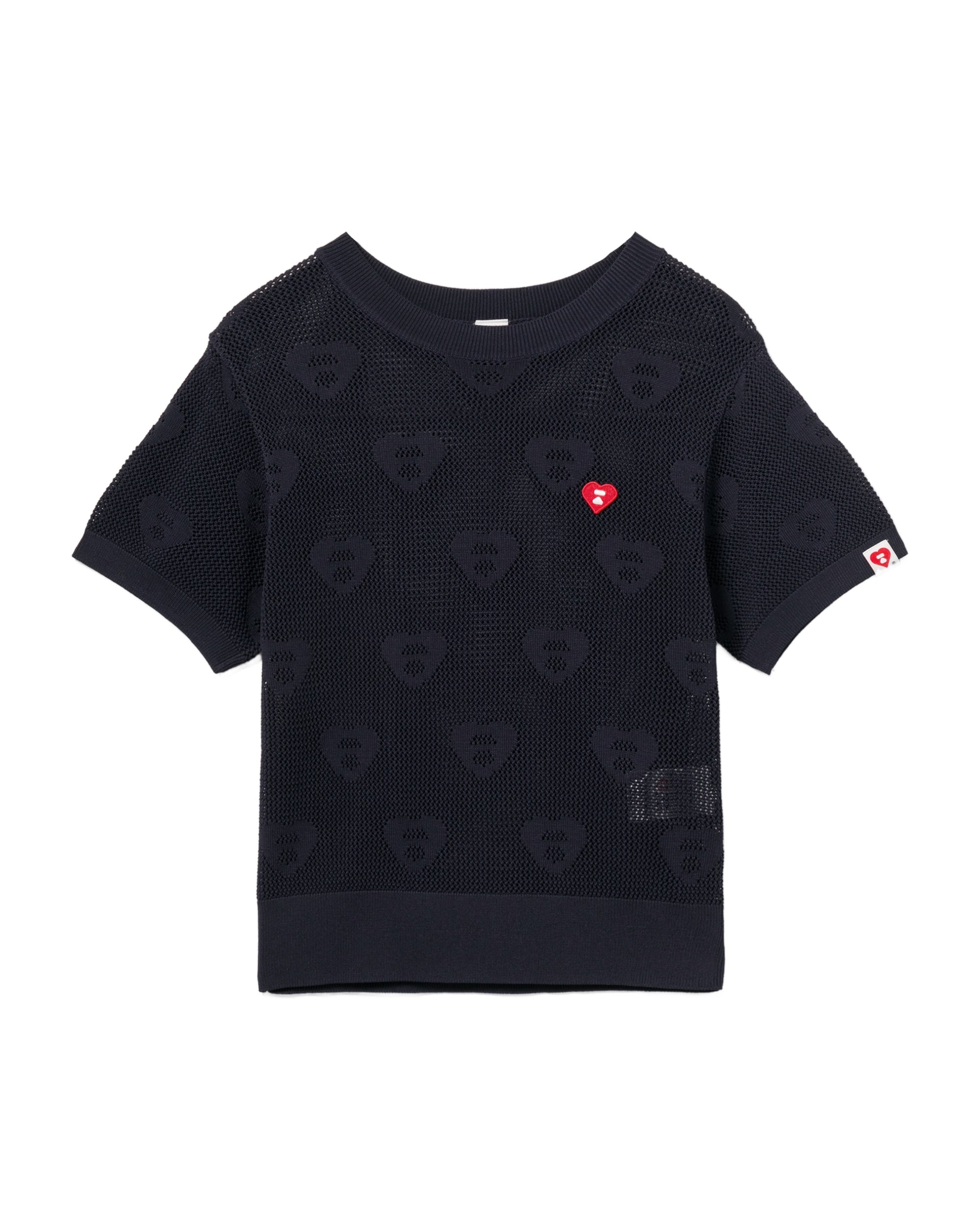 Moonface heart monogram sweater