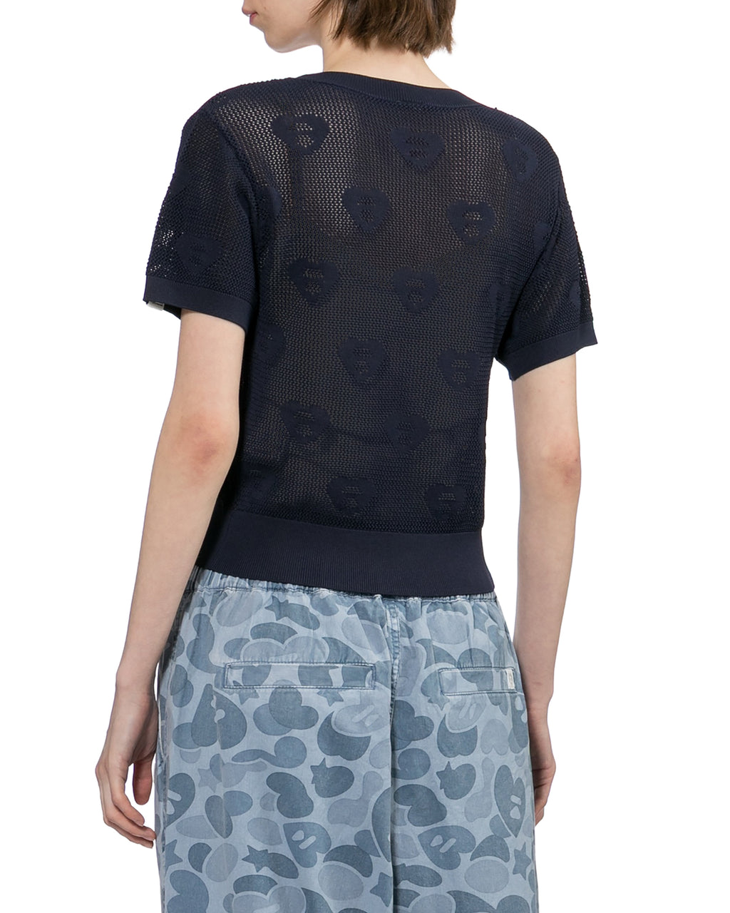 Moonface heart monogram sweater