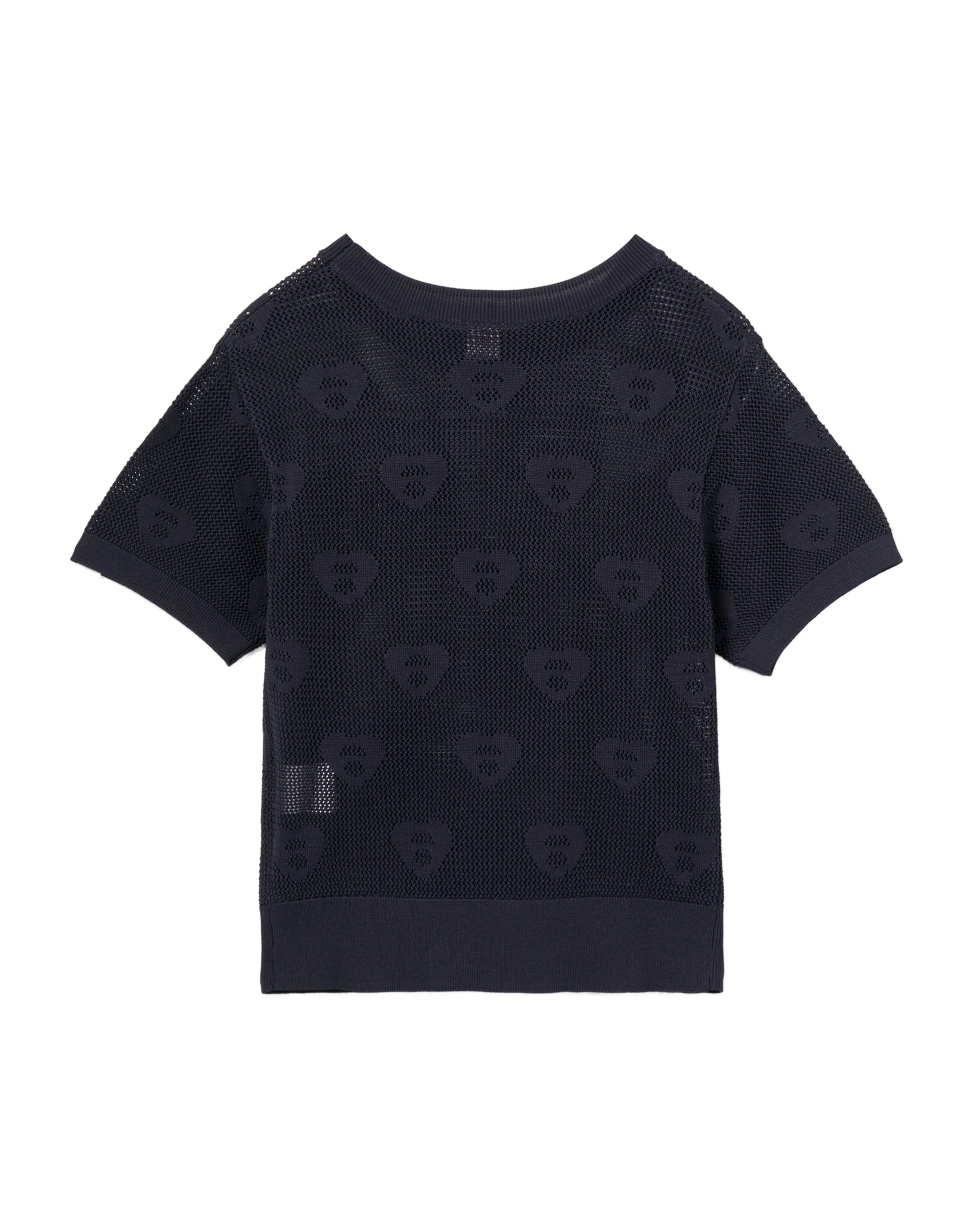 Moonface heart monogram sweater