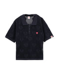 Knitted polo shirt