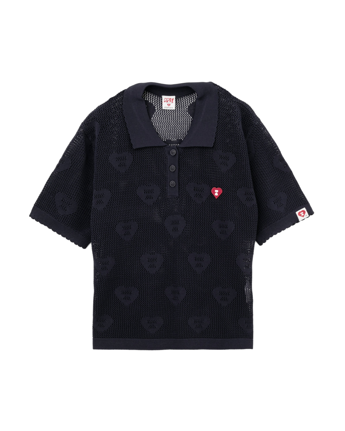 Knitted polo shirt