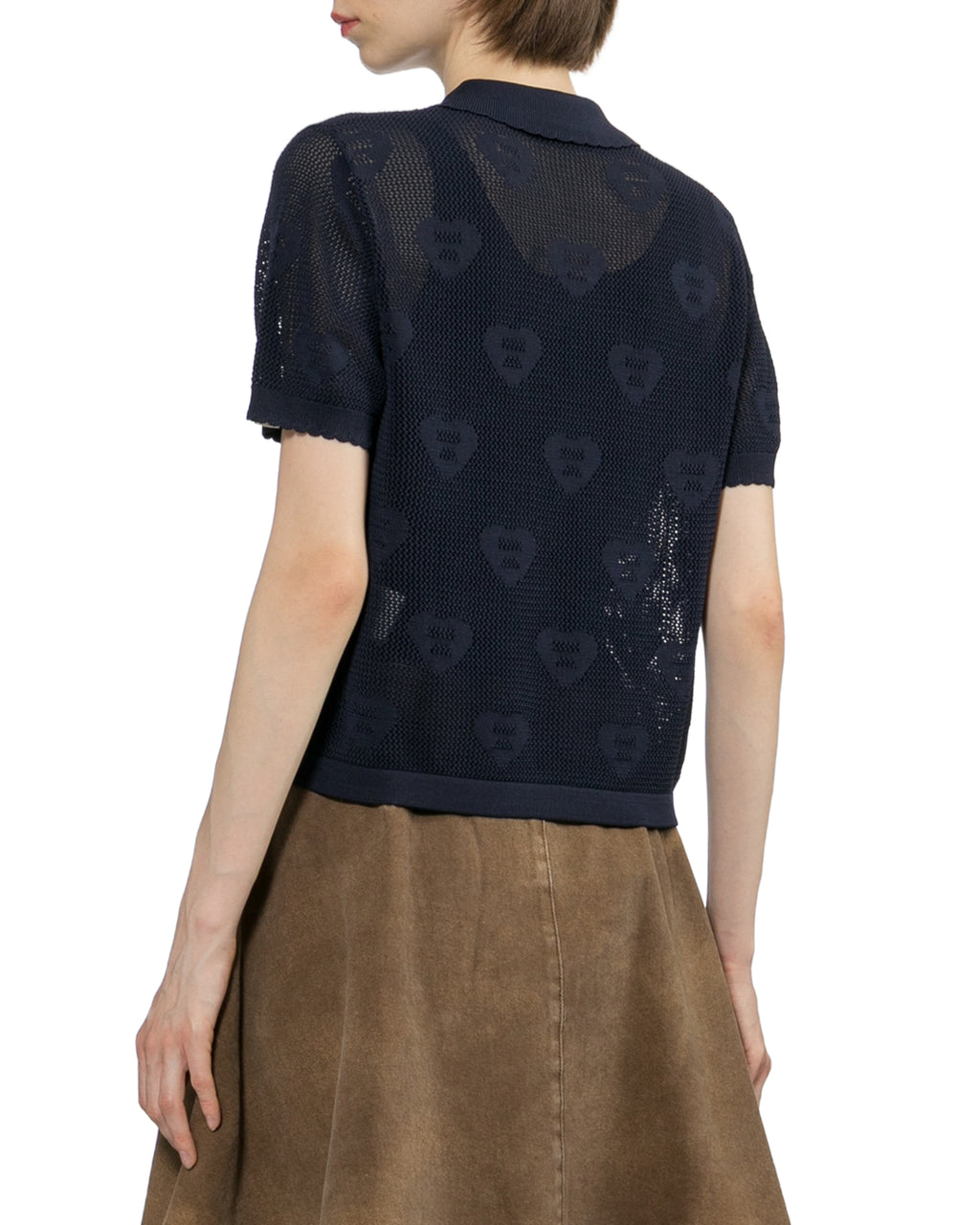 Knitted polo shirt