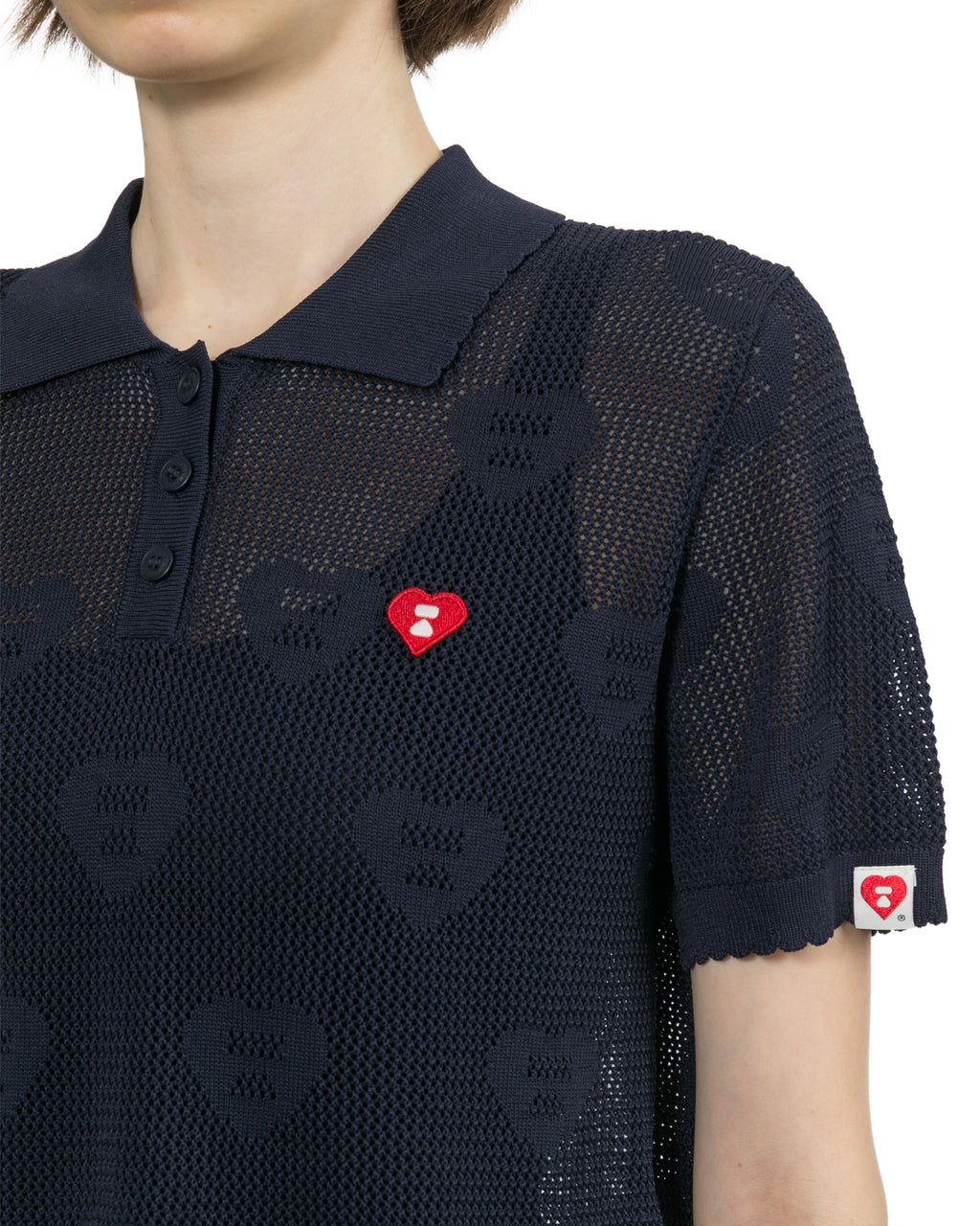 Knitted polo shirt