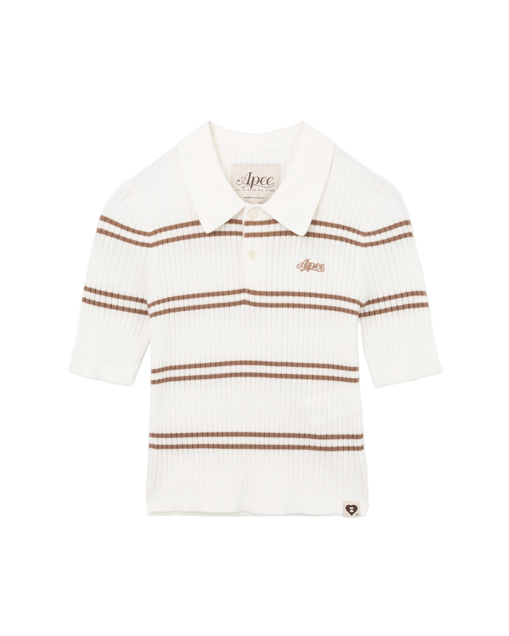 Striped polo tee