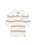 Striped polo tee