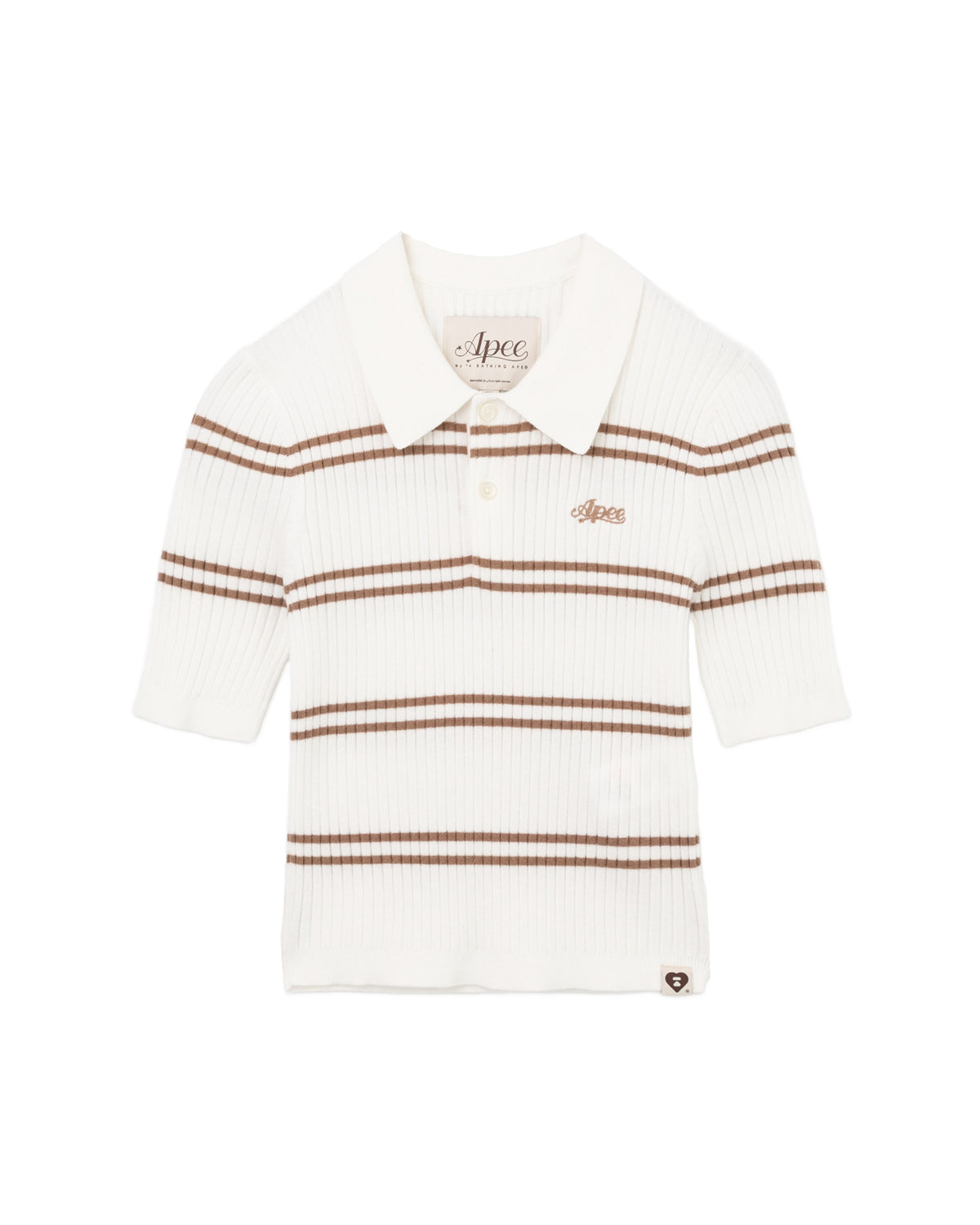 Striped polo tee
